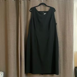 Kasper black dress midcalf length  one once size 22